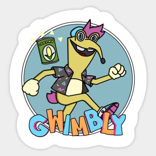 Gwimbly Smiling Friends Artwork Sticker